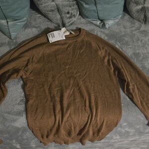 H&M Men's Tan Crewneck Sweater